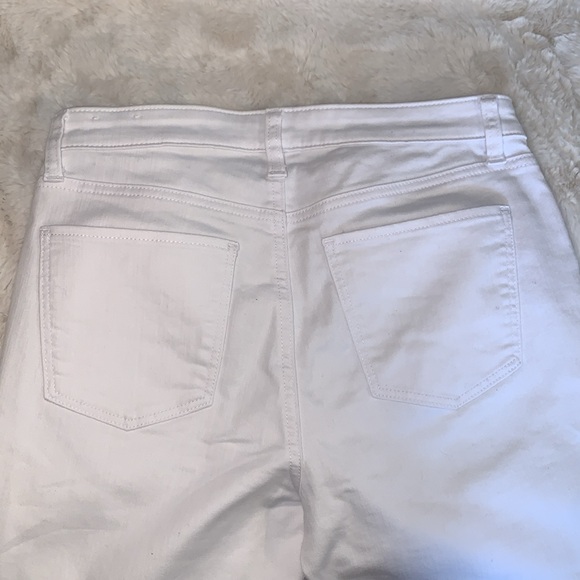 Talbots Pedal Pusher white denim 4 - Picture 6 of 7